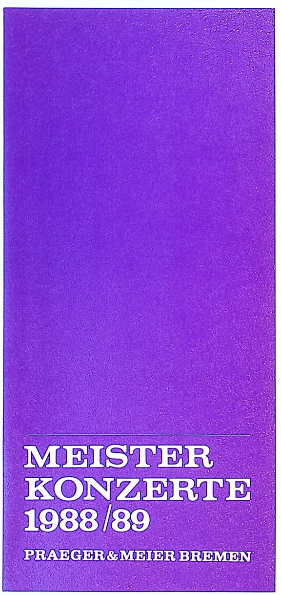 Saisonflyer MK Bremen 1988/89